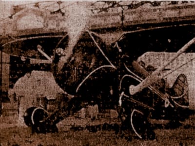 Hall Bulldog left front view at Bowles Agawam Airport